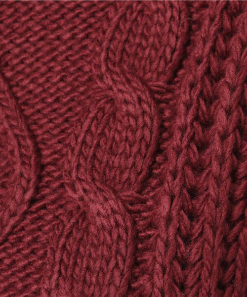 WEGO（ウィゴー）の「WEGO/ロービングケーブルタートルニット（ニット/セーター・レディース・ベージュ/ワイン/サックスブルー/イエロー・FREE）」の18枚目の写真