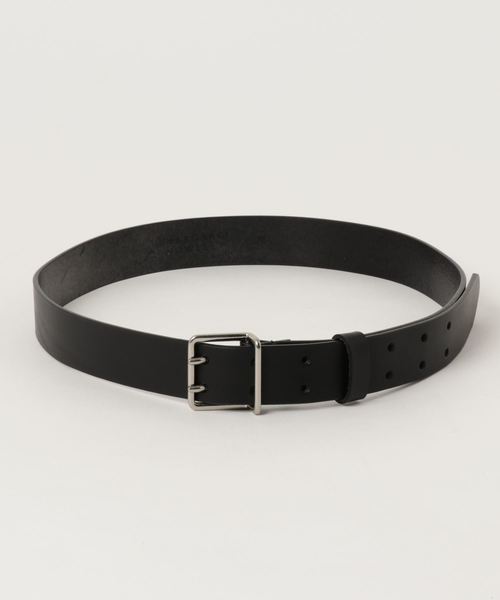 MARGARET HOWELL（マーガレットハウエル）の「LEATHER（ベルト・メンズ・ブラック/ナチュラル・32/34）」の2枚目の写真