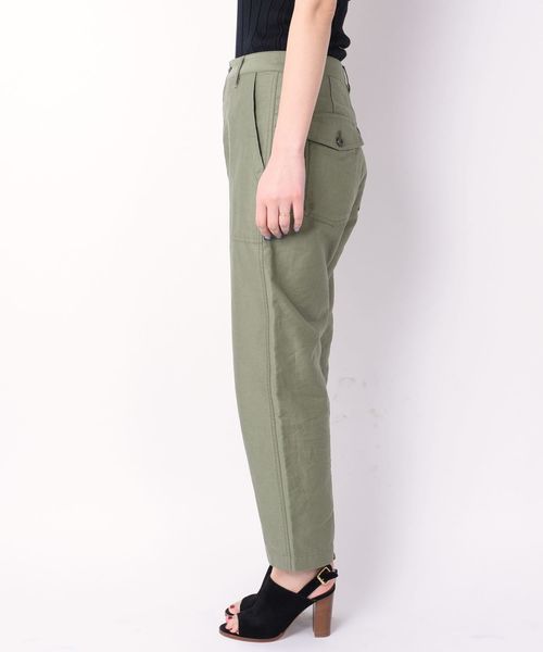SHIPS（シップス）の「コットンリネンベイカーパンツ◇（カーゴパンツ・レディース・ベージュ/オリーブ・36/38）」の5枚目の写真