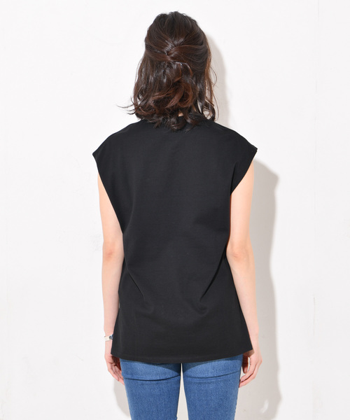 RIVE DROITE（リヴドロワ）の「ノースリBIGTee（Tシャツ/カットソー・レディース・ホワイト/ブラック/グレー・FREE）」の11枚目の写真