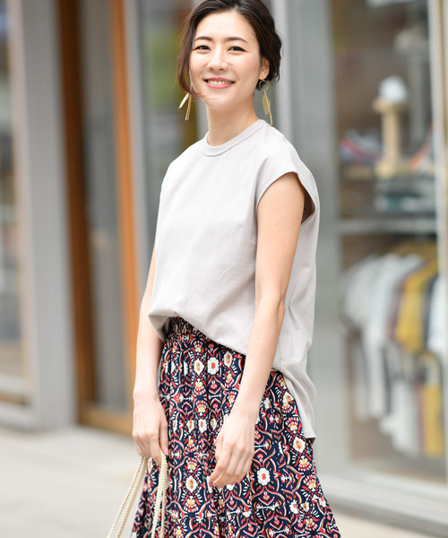 RIVE DROITE（リヴドロワ）の「ノースリBIGTee（Tシャツ/カットソー・レディース・ホワイト/ブラック/グレー・FREE）」の20枚目の写真