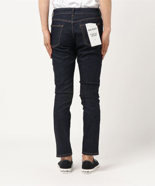 WEGO(ウィゴー)の「WEGO/ストレッチスキニーデニムパンツ(デニムパンツ・メンズ・ダークインディゴブルー/インディゴブルー/ライトインディゴブルー・LARGE/MEDIUM/SMALL/X-LARGE)」の4枚目の写真