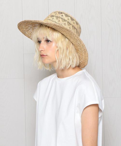 La Maison de Lyllis（メゾンドリリス）の「＜La maison de Lyllis＞FLAT TOP HAT/ハット（ハット・レディース・ナチュラル・FREE）」の7枚目の写真
