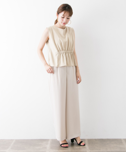 URBAN RESEARCH（アーバンリサーチ）の「2WAY BLOUSE(NO-SLEEVE)（シャツ/ブラウス・レディース・ブラック/ベージュ・FREE）」の12枚目の写真