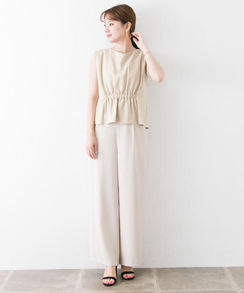 URBAN RESEARCH（アーバンリサーチ）の「2WAY BLOUSE(NO-SLEEVE)（シャツ/ブラウス・レディース・ブラック/ベージュ・FREE）」の13枚目の写真