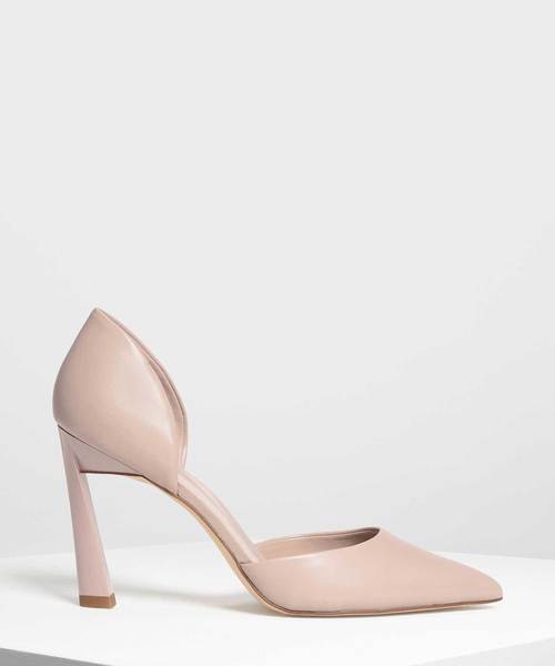 CHARLES & KEITH（チャールズ & キース）の「ポインテッドディテールヒール / POINTED D'ORSAY HEELS（パンプス・レディース・ピンク/ブラック/マスタード・25.5cm/24.5cm/22.5cm/23.5cm/25cm/22cm/23cm）」の3枚目の写真