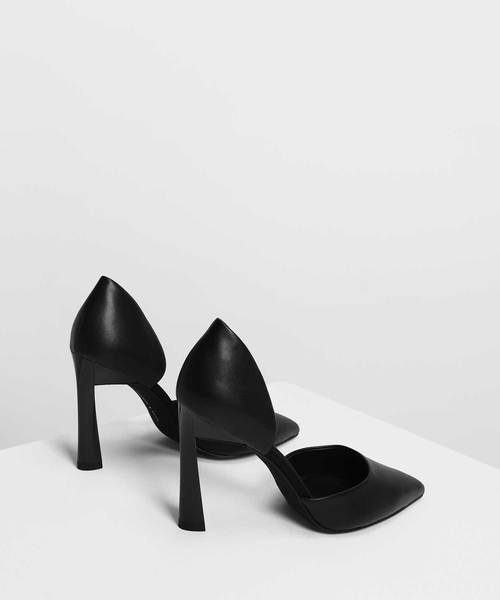 CHARLES & KEITH（チャールズ & キース）の「ポインテッドディテールヒール / POINTED D'ORSAY HEELS（パンプス・レディース・ピンク/ブラック/マスタード・25.5cm/24.5cm/22.5cm/23.5cm/25cm/22cm/23cm）」の6枚目の写真