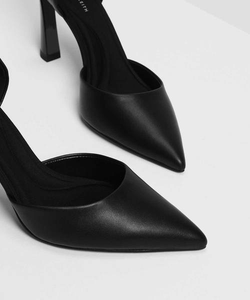 CHARLES & KEITH（チャールズ & キース）の「ポインテッドディテールヒール / POINTED D'ORSAY HEELS（パンプス・レディース・ピンク/ブラック/マスタード・25.5cm/24.5cm/22.5cm/23.5cm/25cm/22cm/23cm）」の7枚目の写真