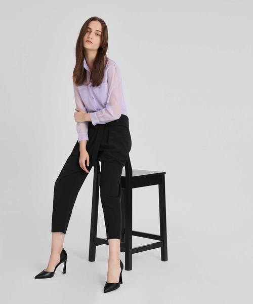 CHARLES & KEITH（チャールズ & キース）の「ポインテッドディテールヒール / POINTED D'ORSAY HEELS（パンプス・レディース・ピンク/ブラック/マスタード・25.5cm/24.5cm/22.5cm/23.5cm/25cm/22cm/23cm）」の9枚目の写真