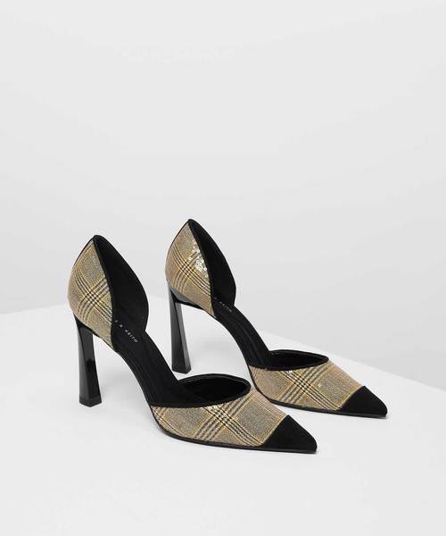 CHARLES & KEITH（チャールズ & キース）の「ポインテッドディテールヒール / POINTED D'ORSAY HEELS（パンプス・レディース・ピンク/ブラック/マスタード・25.5cm/24.5cm/22.5cm/23.5cm/25cm/22cm/23cm）」の11枚目の写真