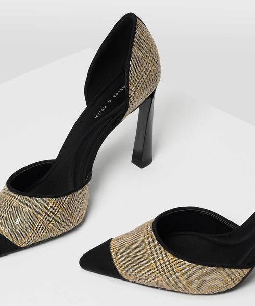 CHARLES & KEITH（チャールズ & キース）の「ポインテッドディテールヒール / POINTED D'ORSAY HEELS（パンプス・レディース・ピンク/ブラック/マスタード・25.5cm/24.5cm/22.5cm/23.5cm/25cm/22cm/23cm）」の13枚目の写真