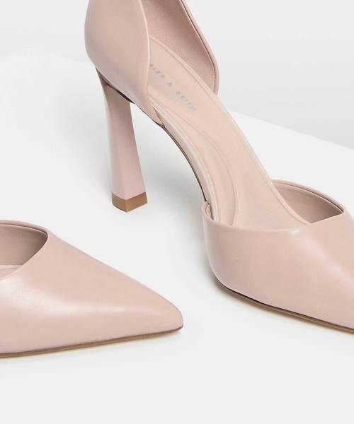 CHARLES & KEITH（チャールズ & キース）の「ポインテッドディテールヒール / POINTED D'ORSAY HEELS（パンプス・レディース・ピンク/ブラック/マスタード・25.5cm/24.5cm/22.5cm/23.5cm/25cm/22cm/23cm）」の19枚目の写真