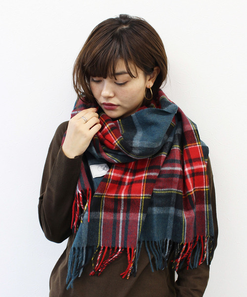 Bronte tweedsチェック柄ウールブランケット Bronte tweedsチェック柄