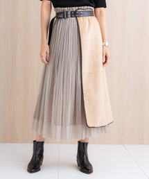 PUBLIC TOKYO(�p�u���b�N�g�E�L���E)�̃t�@�[���C���[�h���b�v�X�J�[�g(�X�J�[�g)