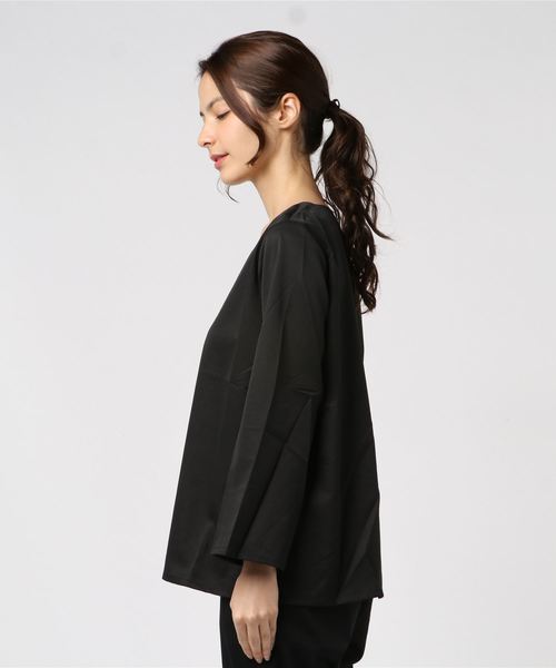 KOBE LETTUCE（コウベレタス）の「メタルバー付きデザインブラウス＊レディース/トップス/秋冬[C3499]神戸レタス（シャツ/ブラウス・レディース・ブラック/ベージュ/ボルドー/ピンクベージュ/ブルーグリーン・FREE）」の12枚目の写真