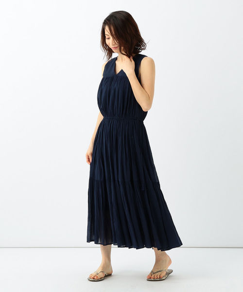 Demi-Luxe BEAMS（デミルクス ビームス）の「ne Quittez pas / 別注 コットンボイル タッセルワンピース（ワンピース・レディース・ネイビー/イエロー/その他・ONE SIZE）」の13枚目の写真