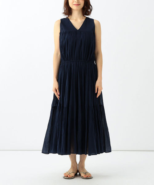 Demi-Luxe BEAMS（デミルクス ビームス）の「ne Quittez pas / 別注 コットンボイル タッセルワンピース（ワンピース・レディース・ネイビー/イエロー/その他・ONE SIZE）」の4枚目の写真