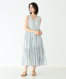 Demi-Luxe BEAMS | ne Quittez pas / 別注 コットンボイル タッセルワンピース(ワンピース)