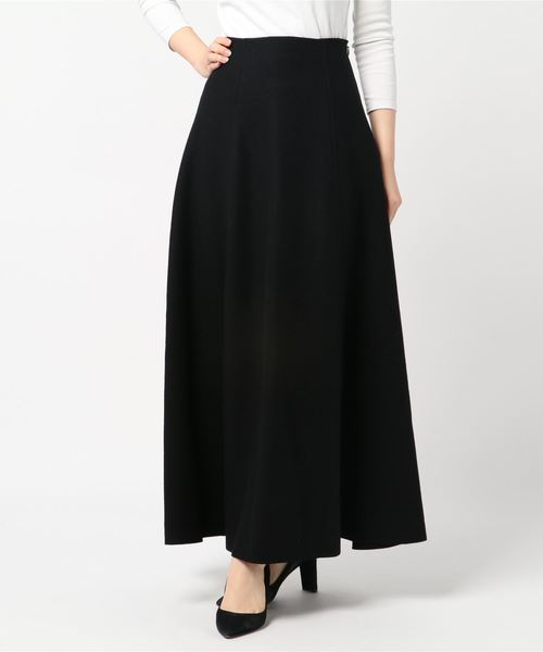CASA FLINE（カーサフライン）の「圧縮ウールフレアースカート  