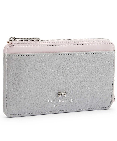 Ted Baker(テッドベーカー)の「LOTTA カラーバリエーション レザーコンパクトミニ財布(財布)」|グレー