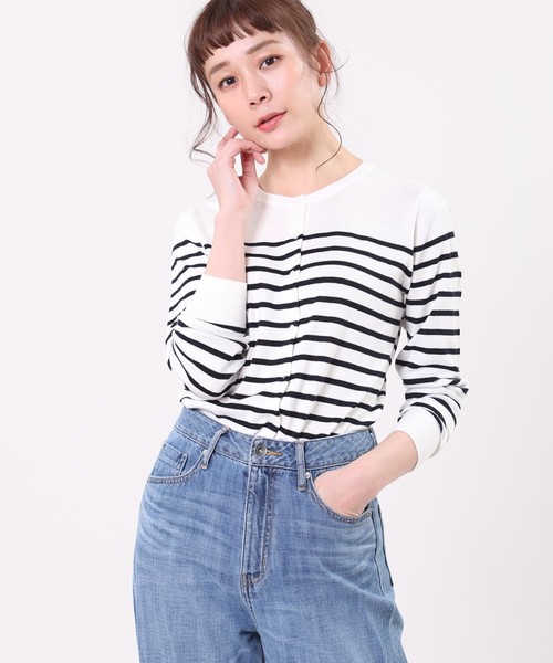 クルーネックカーディガン《EMILCOTONI》 クルーネックカーディガン《EMILCOTONI》