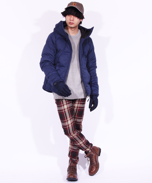 ８(eight)（エイト）の「チェック スキニーパンツ（チノパンツ・メンズ・ブラウン/グレー/グリーン・MEDIUM/LARGE）」の6枚目の写真