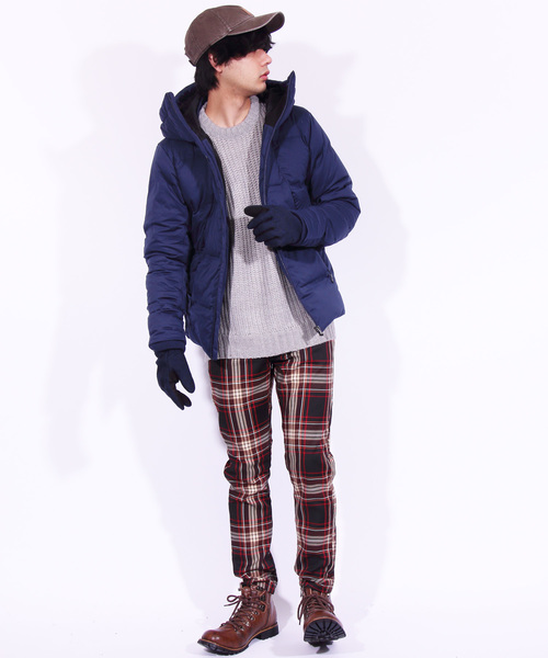 ８(eight)（エイト）の「チェック スキニーパンツ（チノパンツ・メンズ・ブラウン/グレー/グリーン・MEDIUM/LARGE）」の7枚目の写真