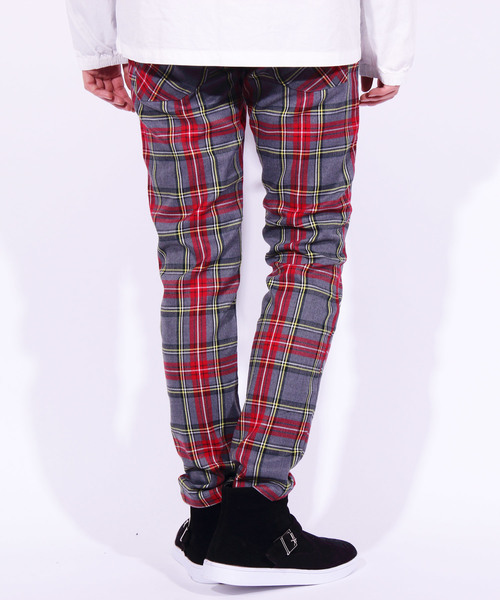 ８(eight)（エイト）の「チェック スキニーパンツ（チノパンツ・メンズ・ブラウン/グレー/グリーン・MEDIUM/LARGE）」の11枚目の写真