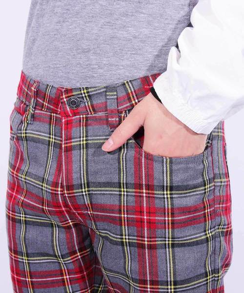 ８(eight)（エイト）の「チェック スキニーパンツ（チノパンツ・メンズ・ブラウン/グレー/グリーン・MEDIUM/LARGE）」の14枚目の写真