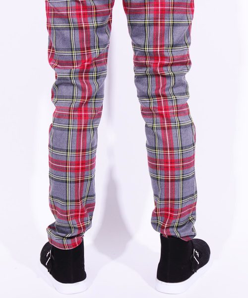 ８(eight)（エイト）の「チェック スキニーパンツ（チノパンツ・メンズ・ブラウン/グレー/グリーン・MEDIUM/LARGE）」の19枚目の写真