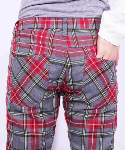 ８(eight)（エイト）の「チェック スキニーパンツ（チノパンツ・メンズ・ブラウン/グレー/グリーン・MEDIUM/LARGE）」の20枚目の写真
