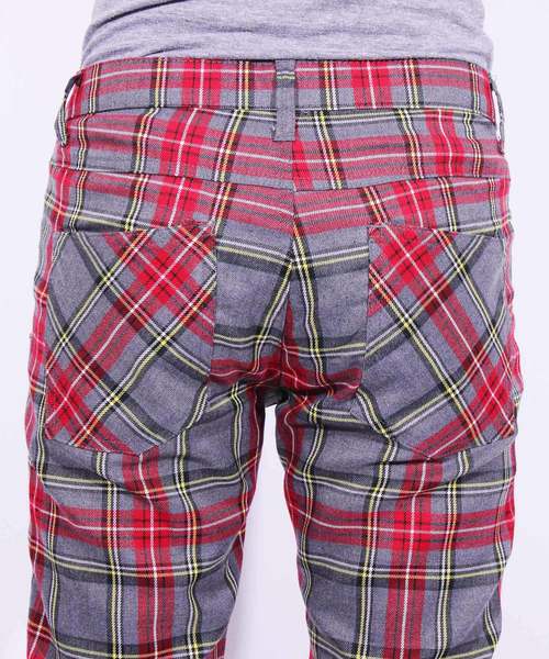 ８(eight)（エイト）の「チェック スキニーパンツ（チノパンツ・メンズ・ブラウン/グレー/グリーン・MEDIUM/LARGE）」の21枚目の写真