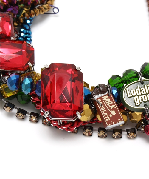 VIA BUS STOP(ヴィアバスストップ)の「GURIGURI ネックレス(ネックレス・レディース・レッド系・フリー)」の2枚目の写真