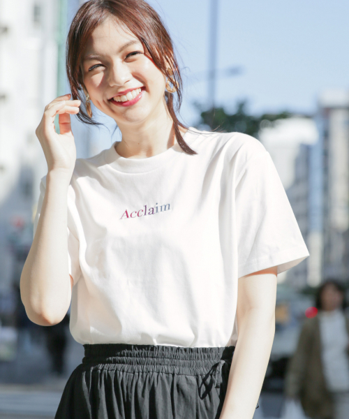 GLOBAL WORK（グローバルワーク）の「アソートプリントT/半袖【吸水速乾】/826225（Tシャツ/カットソー・レディース・ホワイト/ブラック/オフホワイト/ホワイト系その他2/その他/ホワイト系その他3・MEDIUM/LARGE）」の5枚目の写真