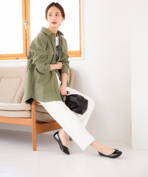 GLOBAL WORK（グローバルワーク）の「アソートプリントT/半袖【吸水速乾】/826225（Tシャツ/カットソー・レディース・ホワイト/ブラック/オフホワイト/ホワイト系その他2/その他/ホワイト系その他3・MEDIUM/LARGE）」の8枚目の写真