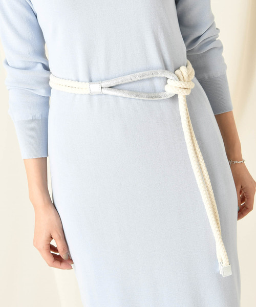 DouDou（ドゥドゥ）の「ロープベルト（ベルト・レディース・ブラウン/シルバー/ブロンズ・FREE）」の3枚目の写真