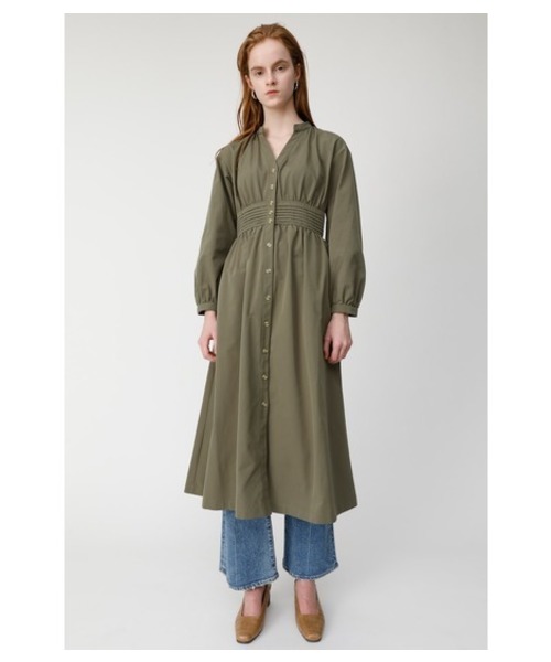 Moussy マウジー の Waist Gather Shirt ドレス シャツワンピース Wear