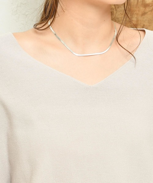 DouDou（ドゥドゥ）の「袖フリルVプルオーバー（ニット/セーター・レディース・ブラック/ベージュ/レッド・FREE）」の11枚目の写真