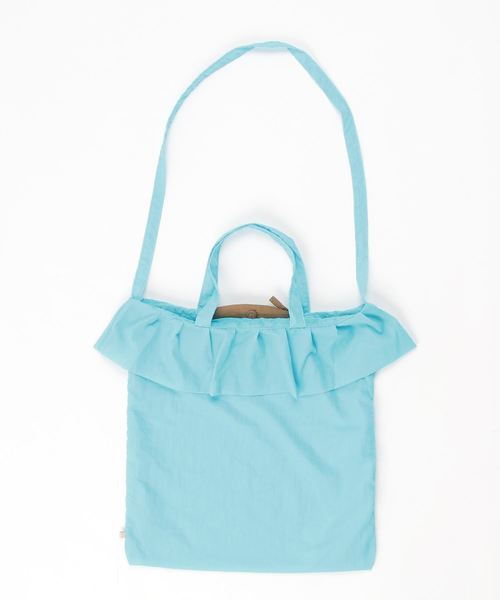 Earth Made アースメイド の 2way Frill Packable Tote ショルダー コンパクトバック エコバッグ サブバッグ Wear