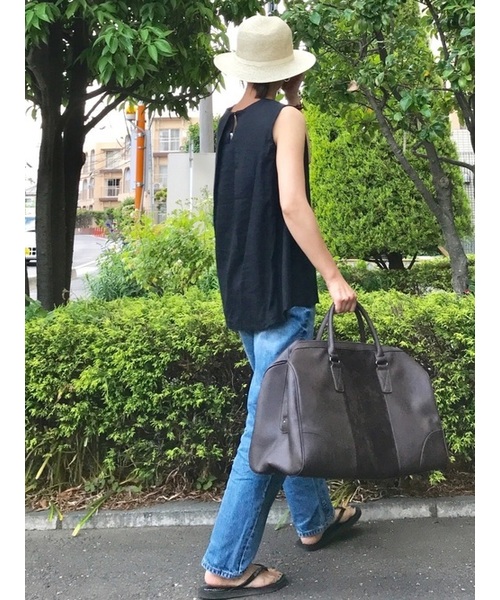 QUEENHEAD（クイーンヘッド）の「つば広ストローハット（ハット・レディース・ライトグレー/ベージュ/ダークネイビー・FREE/XX-LARGE）」の13枚目の写真