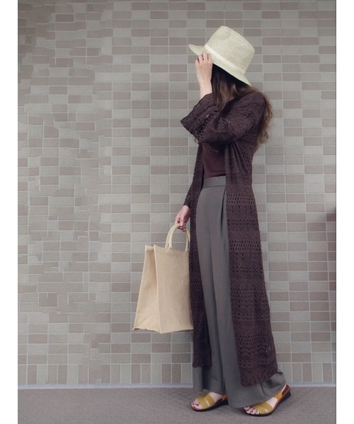 QUEENHEAD（クイーンヘッド）の「つば広ストローハット（ハット・レディース・ライトグレー/ベージュ/ダークネイビー・FREE/XX-LARGE）」の14枚目の写真