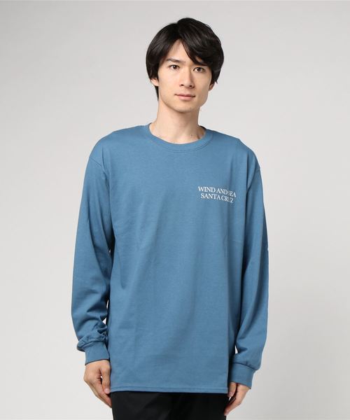 WIND AND SEA（ウィンダンシー）の「WIND AND SEA ウィンダンシー / ロングスリーブT"サンタクルス" LONG SLEEVE CUT-SEWN SANTA CRUZ（Tシャツ/カットソー・メンズ・ブルー/グレー/ホワイト/ブラック・M/L/XL）」の4枚目の写真