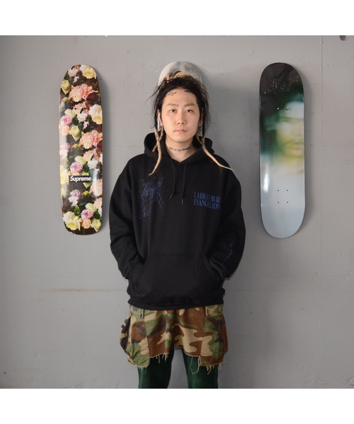 アウターウェア　type02 hoodie(パーカー) ホワイト XLサイズ 「LABRAT×エヴァンゲリオン×YAR」 LABRAT（ラブラット）の「×EVANGELION×YAR type00 hoodie