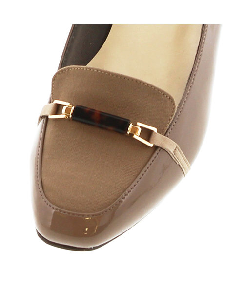 JELLY BEANS(ジェリービーンズ)の「【Ray10月号掲載】ビットパーツローファーパンプス<ふわさら>(125-4522)JELLY BEANS(ジェリービーンズ)(パンプス・レディース・ブラック/ワイン/グレイッシュベージュ/ベージュ/イエロー系その他/ライトグレー/ネイビー・22/22.5/23/23.5/24/24.5/25/21.5/25.5)」の12枚目の写真