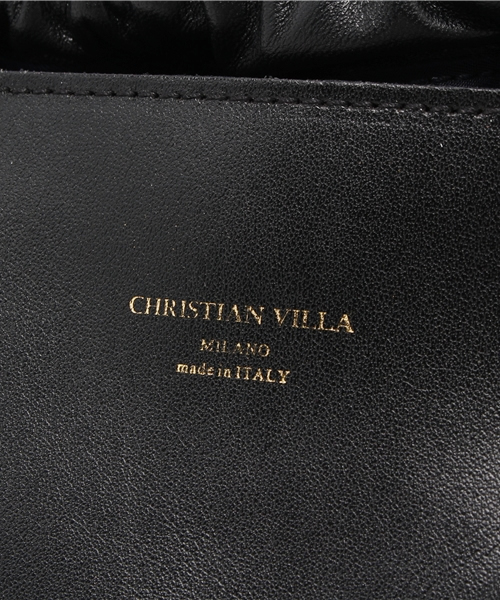 ODORANTES nano･universe（オドラント ナノ・ユニバース）の「Chiristian villa/OD/レザー×ナイロンドロスト ミニショルダー（ショルダーバッグ・レディース・ブラック・FREE）」の4枚目の写真