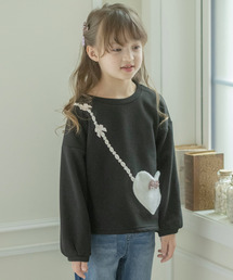 Catherine Cottage（キャサリンコテージ）の「裏起毛 ハートポシェットトップス（スウェット・キッズ）」