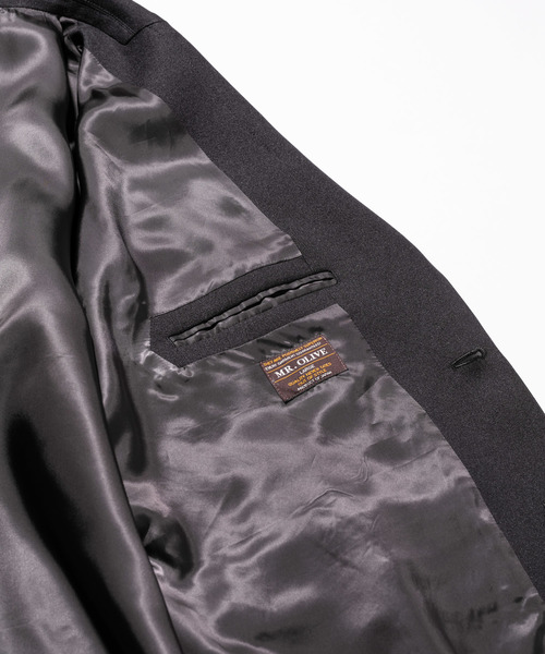 MR.OLIVE（ミスターオリーブ）の「【セットアップ対応】RETORO POLYESTER TWILL / 80'S オーバーサイズ  ソフト ジャケット（テーラードジャケット・メンズ・ブラック/ブラウン/グリーン・SMALL/MEDIUM/LARGE）」の4枚目の写真
