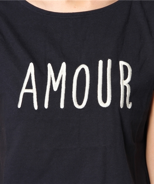 Chico（チコ）の「AMOUR刺繍T（Tシャツ/カットソー・レディース・ホワイト/グレー/ネイビー・FREE）」の14枚目の写真
