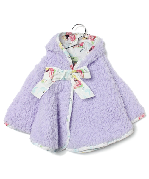 fafa（フェフェ）の「EVA | ポンチョ（ポンチョ・キッズ・ミント/ラベンダー・SMALL/MEDIUM）」の2枚目の写真