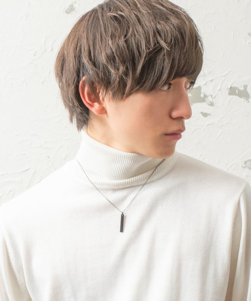 MinoriTY（マイノリティ）の「プレートスチールネックレス（ネックレス・メンズ・ブラック/シルバー/ゴールド/ピンクゴールド・45cm）」の5枚目の写真